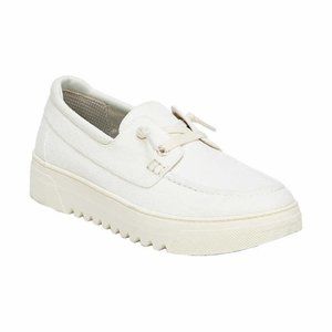 Dr. Scholls Womens Platform Boat Shoes White